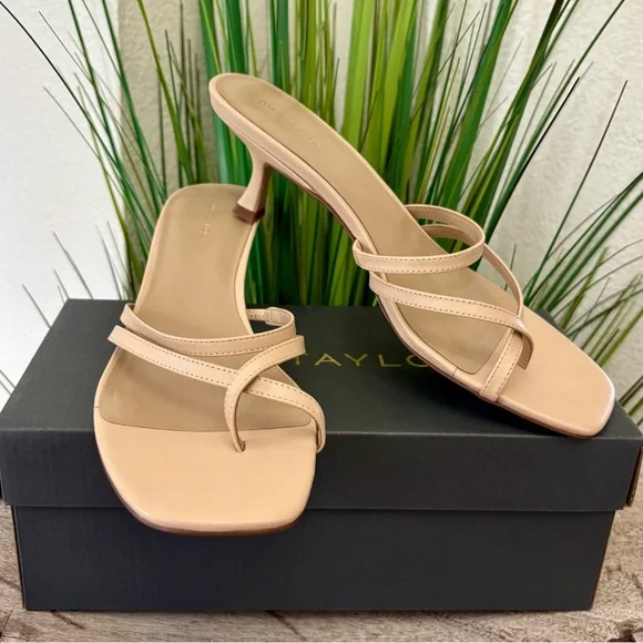 Ann Taylor Strappy Leather Mule Sandals - Picture 3 of 10